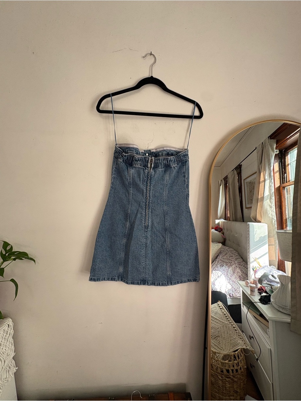 Abercrombie & Fitch Blue Denim Button-Front Mini Dress - Picture 2 of 2